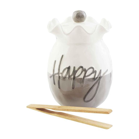 Mud Pie Happy Cookie Jar Set