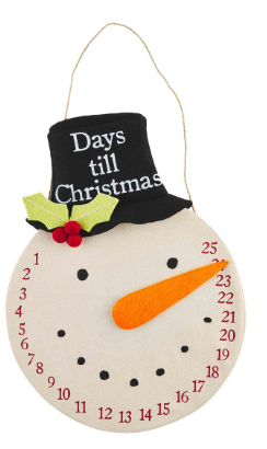 Snowman Countdown Hanger