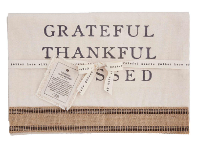 Mud Pie Thankful Table Runner