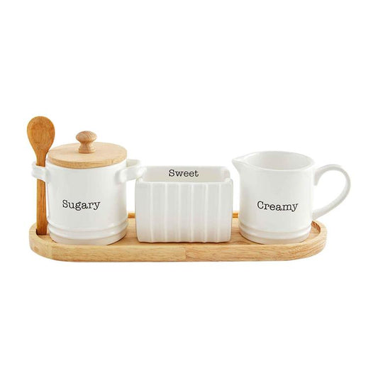 Mud Pie Cream and Sugar Set