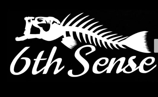 6th Sense Decal Fish Bones