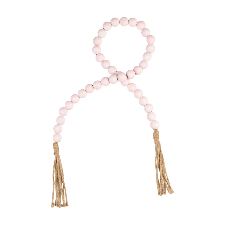 Pink Beaded Tassel 
