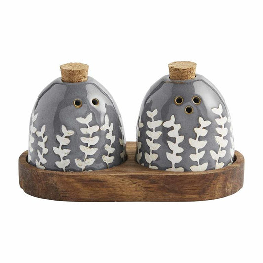 Mud Pie Reactive Leaf Salt & Pepper Shakers Set