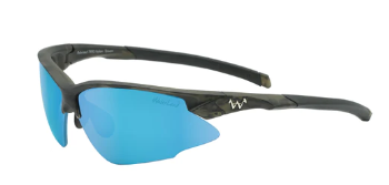 Waterland Clawson PolyCarbonate Black/Water Blue Mirror